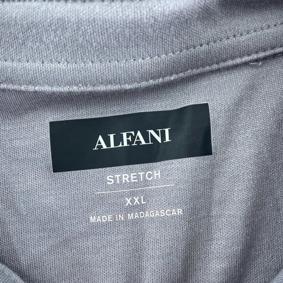 Mens Alfani Alfatech Polo Shirt Gray XXL Stretch Easy Care NWT 4117 - Picture 7 of 8